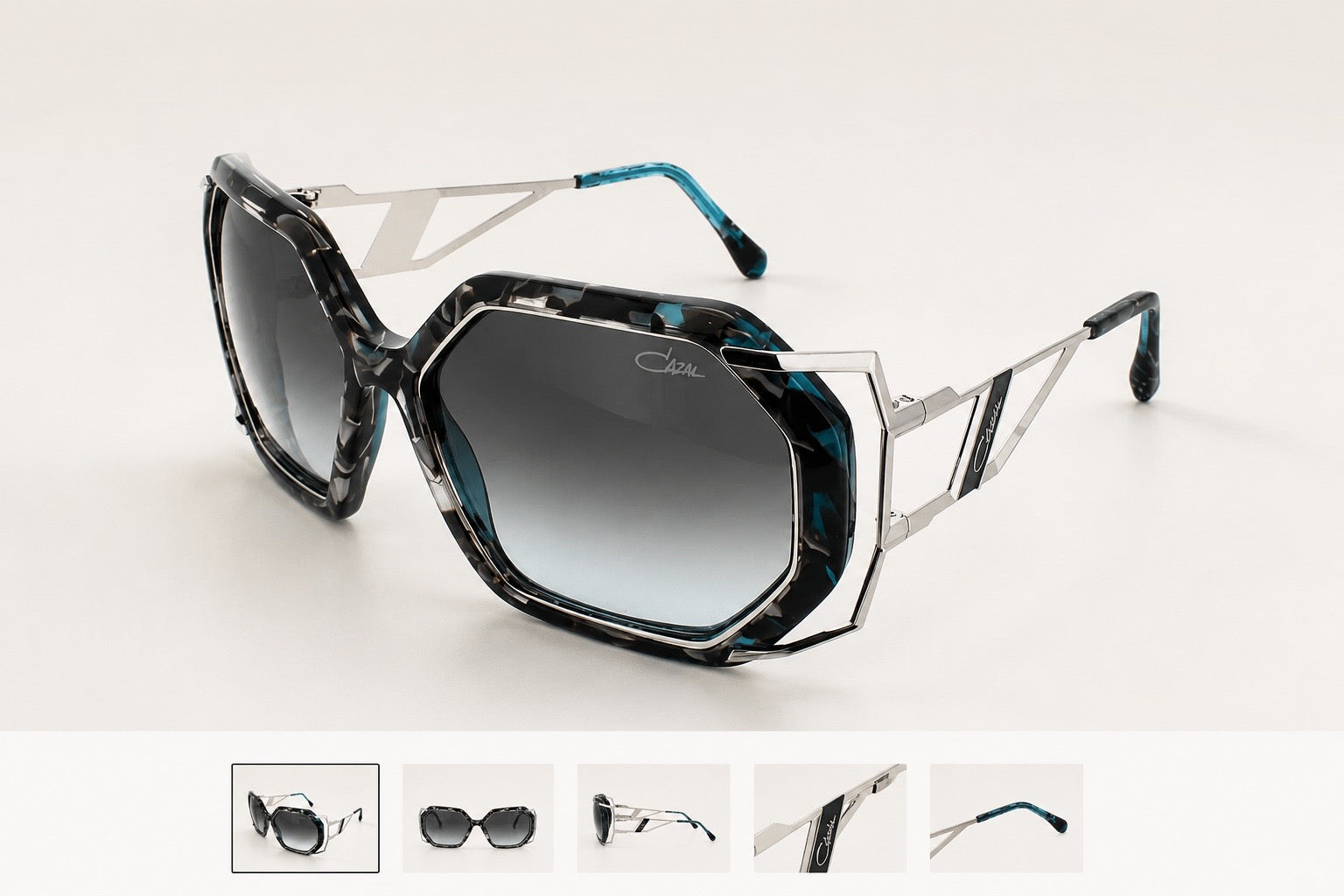 Black Luxury Square Sunglasses