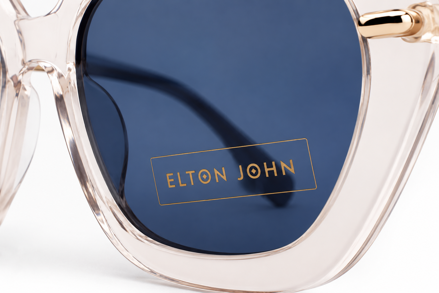 Blue Round Statement Sunglasses